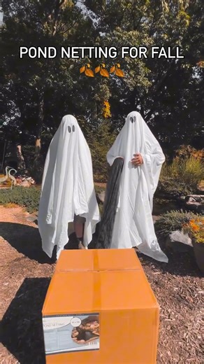 3.4K views · 44 reactions | Fall netting for ponds… but make it spooky!  Team Aquascape is prepping for fall by netting ponds to catch falling leaves to make spring cleanouts that much easier!  Is your water feature ready for the new season?? | Aquascape Inc. | Facebook