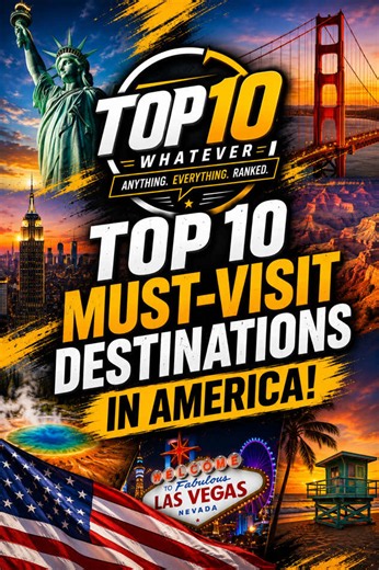 🇺🇸 Top 10 Must-Visit Destinations in America! | Ultimate USA Travel Bucket List Description: Ready to explore the very best America has to offer? 🇺🇸 From iconic landmarks and breathtaking national parks to world-famous cities and tropical paradise destinations, this video showcases the Top 10 Must-Visit Destinations in America that belong on every traveler’s bucket list. Whether you’re planning your next vacation, looking for travel inspiration, or simply love discovering amazing places, thi