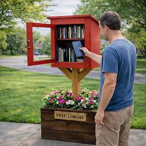 DIY Little Free Library Plans – Outdoor Community Pantry Box Woodworking PDF - Etsy Australia