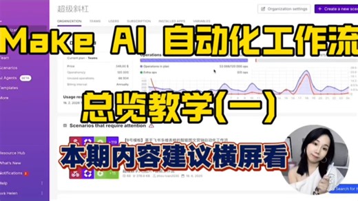 Make AI 自动化工作流总览教学（第一部分）