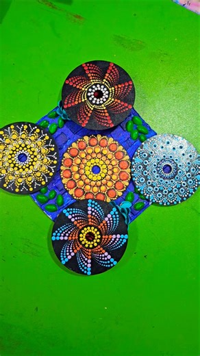 Old CDs, new life 💿 | Turning waste into mandala wonder✨ #DIY #dotmandala #shortsfeed #viral #shorts