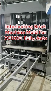 Interlocking brick mold for ZC1200 fully auto machine #block #automobile #blockfactory