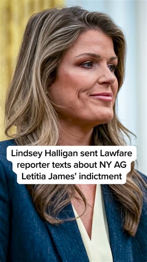MS NOW Reports on Instagram: "Senior Editor at Lawfare Anna Bower shares that U.S. attorney Lindsey Halligan texted her and objected to a social media post discussing Letitia James' indictment. Bower joins @katyturnbc to share more details. #news #politics"