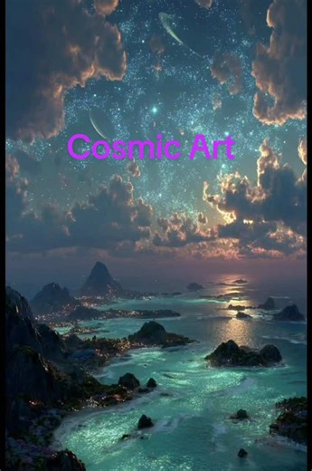 Cosmic Art! Digital Art! An alien world can be beautiful. What kind of alien life would survive here? #cosmicart #digitalart #alien #surreal #aiart