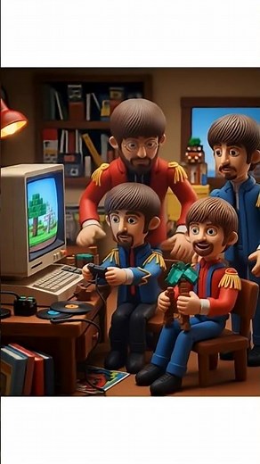 The Beatles play Minecraft - "Don't Dig Down" #minecraft #beatles