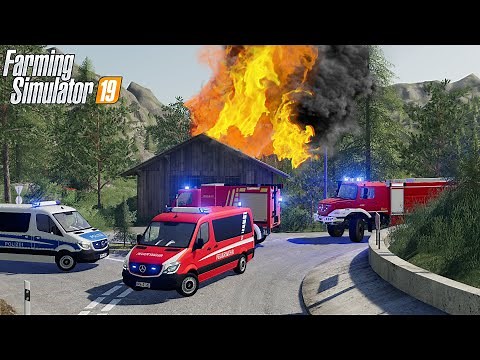 LS19 - Feuerwehr Einsatz - Sirenenalarm! Scheune brennt! [Feuerwehr Woche 3/7]