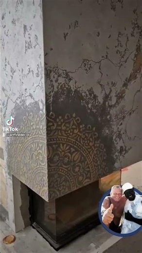 Décoration de cheminée, poêle, pochoirs, fresques, intérieurs, enduit décoratif, rénovation #2026