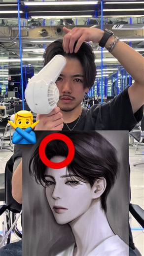 狭めに分けるドライヤーのやり方🙆‍♂️ いつでも見返せるようにいいねと保存お願いします！ #美容師アシスタント #おすすめ #ヘアセット #スタイリング動画 #センターパート