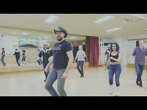 Line Dance Demo Giddy Up (Multi angle view)