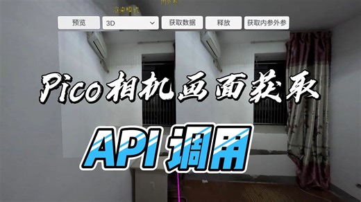 Pico 开发 相机画面获取 API调用