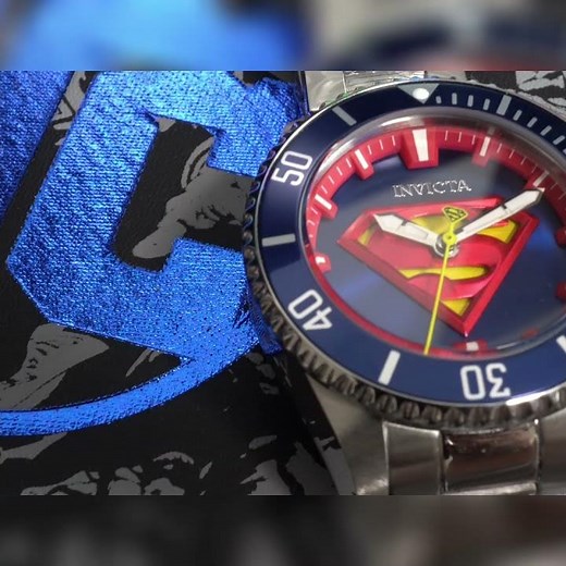 Superman's Watch: A Closer Look at the Iconic Logo! #shorts