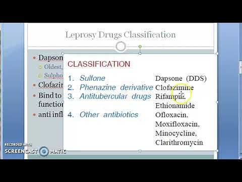 Pharmacology 770 a Anti Leprosy Drugs Dapsone Treatment Pauci multi bacillary classification