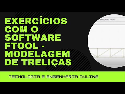 Video-aula 02 - Treliça montada no FTOOL para o exercício da disciplina Estruturas de Aço e Madeira