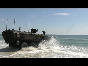 US Marines Conduct Extreme Training with Amphibious Combat Vehicles
