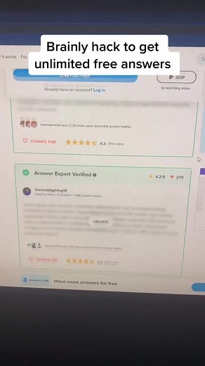 Unlimited free answers on brainly with this trick! #onlineschool #fyp #brainly #highschool #follow