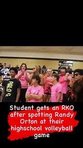 Student gets an #RKO after spotting #RandyOrton at their high school volleyball game | Ringside News