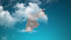 Download jordan country map with zoom in Realistic Clouds Fly Through. camera zoom in sky effect on jordan map. Background Suitable for Corporate Intros, Tourism, Presentations. for free