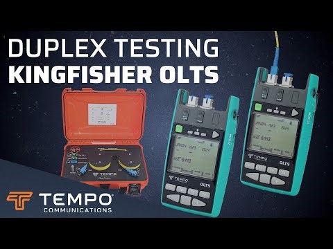 Duplex Loss, ORL and Length Testing with the Tempo KingFisher OLTS and Tempo Fiber Trainer | HOW-TO