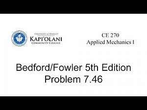Engineering Mechanics: Statics, Problem 7.46 from Bedford/Fowler 5th Edition