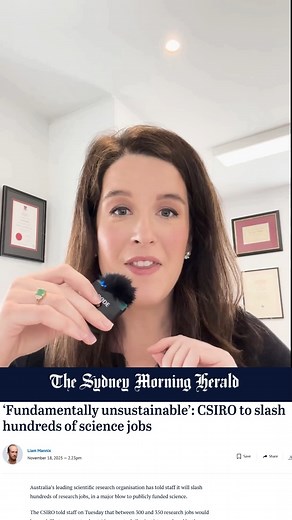 4.4K views · 198 reactions | The Albanese Government just cut 350 more CSIRO research jobs. Govt won’t say where. 烙溺️➡️✂️ Investing in research secures Australia’s future. cutting it puts us at risk. 離 | Senator Claire Chandler | Facebook