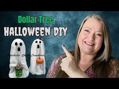 DIY Halloween Ghost Duo: Easy Dollar Tree Craft Tutorial