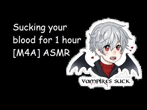 ONE HOUR of Vampire Sucking your Blood ASMR [M4A] [Kissing] [Mouth Sounds]