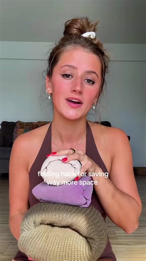 how to pack a small suitcase / drawer #bestfoldingtechnique #packinghacks #megdiem #foldinghacks #viral