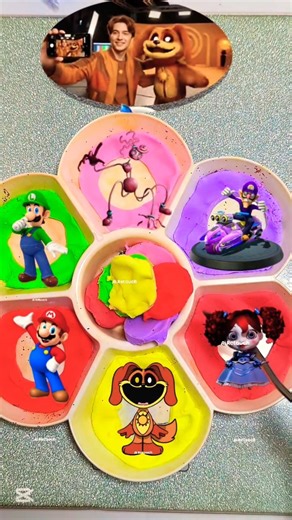 Poppy Playtime VS Mario Bros Clay Mix #supermario #mariobros #poppyplaytime #poppy #shorts #claymix