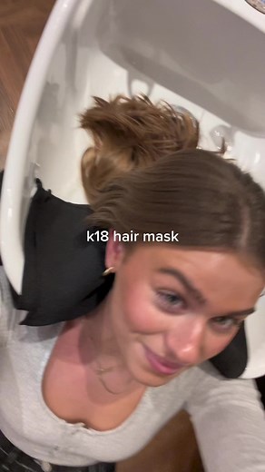 got a @K18 Hair molecular repair treatment! My hair feels so healthy. K18 works on a molecular level reverses damage in just 4 mins! Show your #K18Results for a chance to win a $500 AMEX gift card! #k18partner #k18results #hairtok #hairstyles #hairblowout #hair #hairtransformation #hair