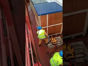 Changing mono rail crane wire.