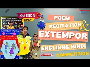 Poem Recitation & Extempore Competition Highlights!