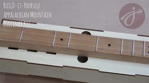 DIY 4-string Mountain Dulcimer Kit: Oak, Cherry, or Walnut Neck - Etsy