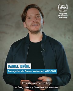 9K views · 1.1K reactions | Únete al actor Daniel Brühl apoyando al Programa Mundial de Alimentos de la ONU. | World Food Programme | Facebook