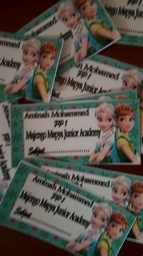 Customized Sticker Labels for School Kids