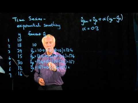 1.11 Time Series- exponential smoothing