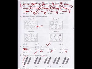 Reasoning Olympiad Grade 1 Grouping Level 1 Q.1,2,3,4