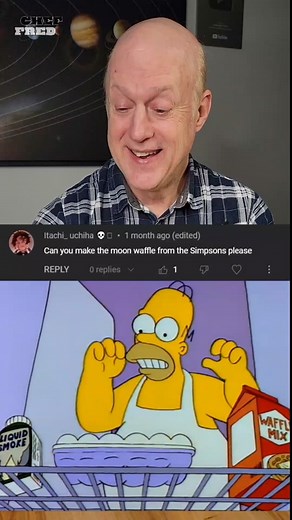 Homer's Flippin Fantastic Moon Waffles!😋 #waffle #waffles #moonwaffle #breakfast #breakfastideas #breakfastrecipes #homersimpson #thesimpsons #thesimpsonsfan #fyp #trendingtiktokviral