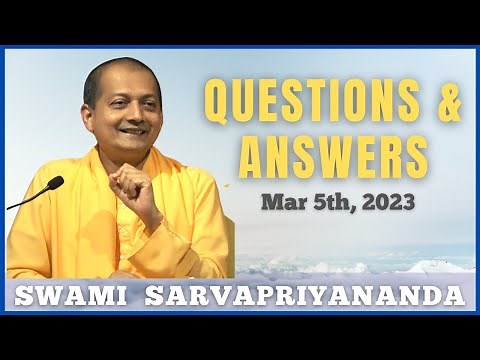 Ask Swami with Swami Sarvapriyananda | Mar 5th, 2023