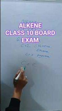 Alkene Nomenclature Class 10 | IUPAC Rules Explained | CBSE Board Exam 2026 #class10 #cbse #viral