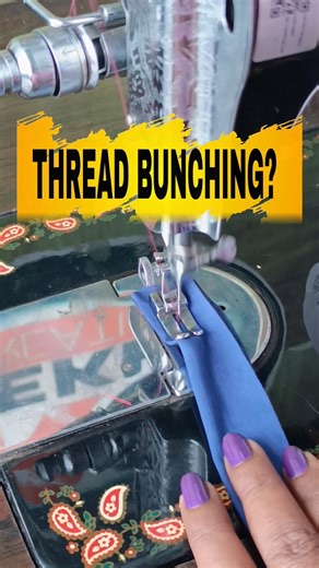 Sewing machine thread bunching fixed🛠 #sewing #sewingmachine #silaisikhe #sewingtips #sewingtutoriol