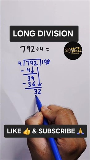 🤩 Long Division | how to do long division #maths #shortsfeed #shorts #division #ytshorts #mathshorts