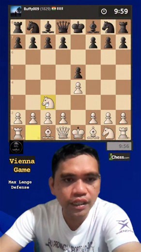 Vienna Game: Max Lange Defense A.K.A Copycat Variation #chesstactics #CHESS #boardgames #chesslover #chessgame #onlinegaming | Mozi So