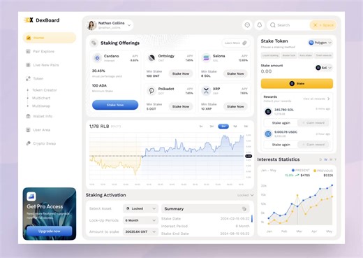 Crypto Staking Dashboard