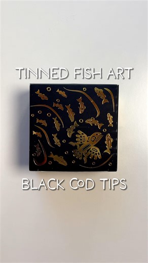 Meijie (Mei) Liao on Instagram: "Smoked Black Cod Tips by @ricoworl x @wildfishcannery 🎣 Tinned Fish Talk Design plays a huge role in tinned fish, providing a clue to what’s inside or who’s behind the product obscured in opaque cans. Rico and Brittany designed the packaging for this limited edition tin of black cod tips by Wildfish Cannery in Alaska. The illustration on the tin depicts Raven, a central figure in Tlingit mythology, (unsuccessfully) pursuing fish. This style of art, known as form