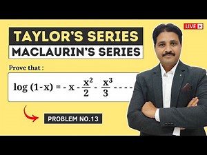 TAYLOR'S SERIES AND MACLAURIN'S SERIES SOLVED PROBLEM 13 | SUCCESSIVE DIFFERENTIATION