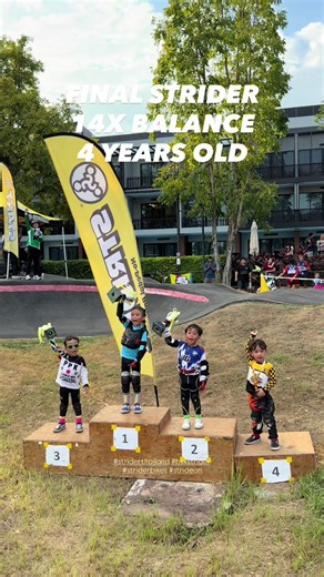 FINAL STRIDER 14X BALANCE 4 YEARS OLD 👏💖 #strider14x #striderthailand #striderbikes #pumptrack #จักรยานขาไถ