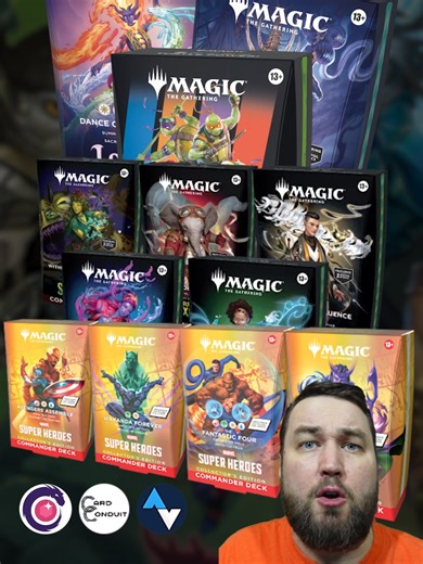 Are there too many commander precons in magic the gathering? With 11 Commander precons releasing in the first half of 2026, is it just too much for anyone to keep track of? We're getting Secrets of Strixhaven spoilers soon, with Marvel Heroes previews coming just a matter of days afterwards - if the cadence of sets weren't enough, how is a commander player supposed to keep up?? #mtg #magicthegathering #commander #edh #secretsofstrixhaven #marvelheroes
