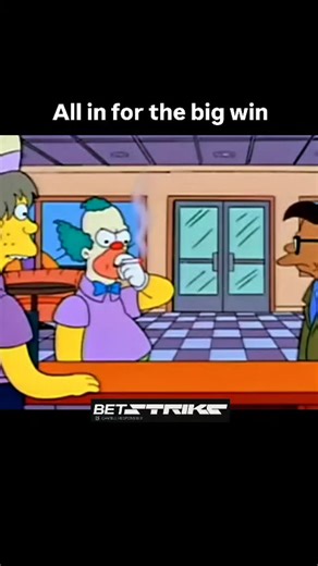 GamblersRoom on Instagram: "Homer Simpson bursts through the doors of a Krusty Burger demanding "700 Krusty Burgers." Bart congratulates him as Homer immediately starts trying to eat the massive pile of burgers, seemingly having won a large bet or challenge. Krusty the Clown and other staff look on in surprise. #TheSimpsons #HomerSimpson #KrustyBurger #ChallengeAccepted #BigEater #WinningMoment #CartoonFunny #FastFood #AnimatedComedy #EpicWin"