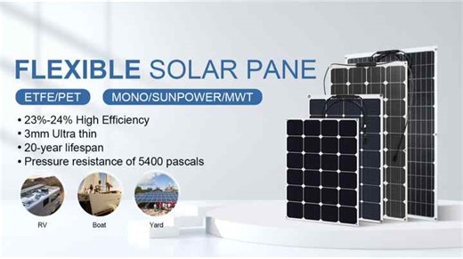 24v Flexible Solar Energy Panel 560w Flexible Thin Film Solar Panel Semi-Flexible Solar Panel 520w 430w