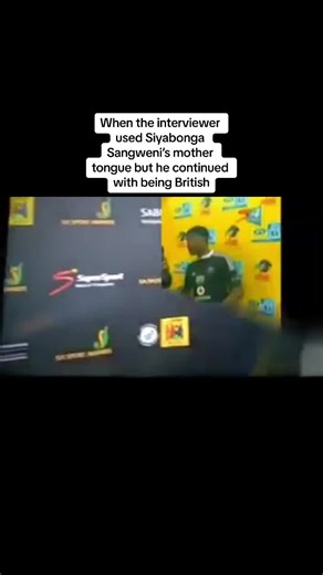 Siyabonga Sangweni Speaks British Despite Mother Tongue